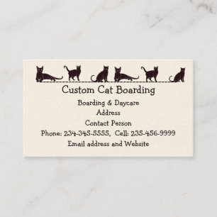 Carte De Visite Garde d'enfants pour chats personnalisés