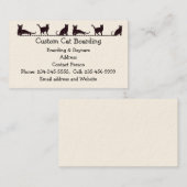 Carte De Visite Garde d'enfants pour chats personnalisés (Devant / Derrière)