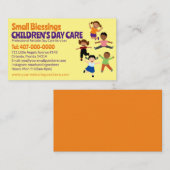 Carte De Visite Garde d'enfants Services de garde d'enfants Busine (Devant / Derrière)