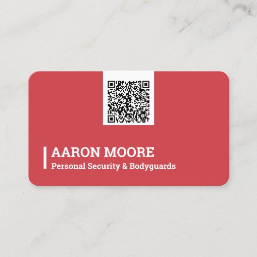 Carte De Visite Garde du corps de sécurité (Devant)