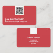 Carte De Visite Garde du corps de sécurité (Devant / Derrière)