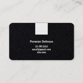 Carte De Visite Garde du corps Premium Noir (Dos)