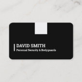 Carte De Visite Garde du corps Sécurité personnelle (Devant)