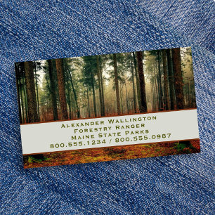 Carte De Visite Garde forestier du service forestier