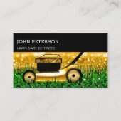 Carte De Visite Garde-pelouse Jardinage Services de coupe d'herbe  (Devant)