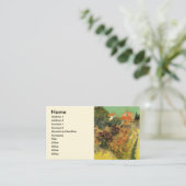 Carte De Visite Garden Behind a House par Vincent van Gogh (Debout devant)