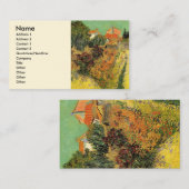 Carte De Visite Garden Behind a House par Vincent van Gogh (Devant / Derrière)