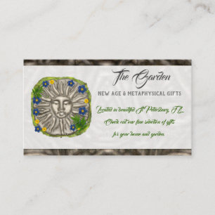 Carte De Visite Garden New Age Folk SHOP PETITE ENTREPRISE