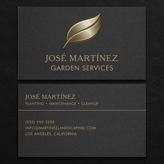 Carte De Visite Garden Services Professional