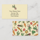 Carte De Visite Garden Vegetable Professional (Devant / Derrière)