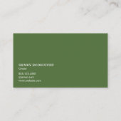 Carte De Visite Gardener avec tondeuse | Paysage (Dos)