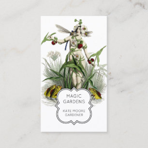 Carte De Visite Gardener Enchanted Fairy Pond