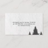 Carte De Visite Gardener Logo | Landscaping | Trees (Dos)