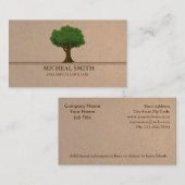 Carte De Visite Gardener paysager (Devant / Derrière)