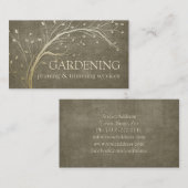 Carte De Visite Gardener Pour Les Services D'Épuration Et D'Arbre (Devant / Derrière)