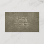 Carte De Visite Gardener Pour Les Services D'Épuration Et D'Arbre (Dos)