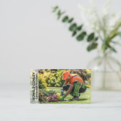 Carte De Visite Gardener Pruning Plantes | Paysage (Debout devant)