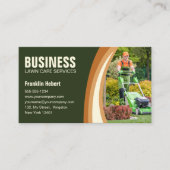 Carte De Visite Garderie Brown verte de gazon Biege (Devant)