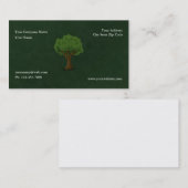 Carte De Visite Garderie de jardin d'arbre vert et paysage (Devant / Derrière)