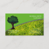 Carte De Visite Garderie de jardin d'arbre vert et paysage (Devant)