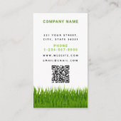 Carte De Visite Garderie de jardin Loyauté du gâteau d'herbe moder (Dos)