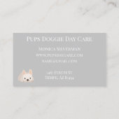 Carte De Visite Garderie de jour chien Animaux de compagnie - Form (Dos)