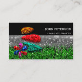 Carte De Visite Garderie de pelouse Services de paysage Logo Noir (Devant)