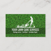 Carte De Visite Garderie de pelouse vert de l'herbe Défrichement (Devant)