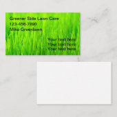 Carte De Visite Garderie de pelouse verte (Devant / Derrière)