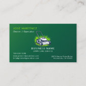 Carte De Visite Garderie de pelouse verte et professionnel du serv (Devant)