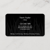 Carte De Visite Garderie de pelouse verte moderne (Dos)