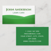 Carte De Visite Garderie en laiton blanc et vert Travail minimum (Devant / Derrière)