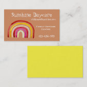 Carte De Visite garderie familiale Rainbow (Devant / Derrière)