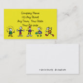 Carte De Visite garderie, garderie, enseignant ou garde d'enfants (Devant / Derrière)