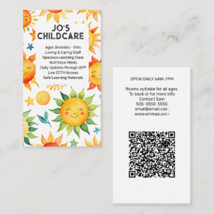 Carte De Visite garderie garderie garderie maternelle maternelle b