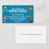 Carte De Visite Garderie garderie Services de garde d'enfants (Devant / Derrière)