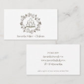 Carte De Visite Garderie Ou Babysitter Whimsical (Devant / Derrière)