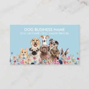 Carte De Visite Garderie pour animaux de compagnie Walker Chien Ca