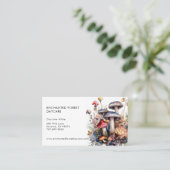 Carte De Visite Garderie pour enfants de champignons de forêt ench (Debout devant)