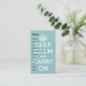 Carte De Visite Gardez le bleu ciel calme (Debout devant)