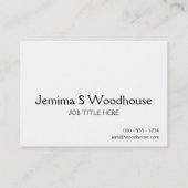 Carte De Visite Gardez le calme et demandez à un bibliothécaire (Dos)