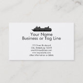 Carte De Visite Gardez le calme et naviguez sur la coutume de (Dos)