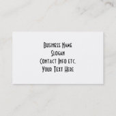 Carte De Visite Gardez le pantalon de Yo dessus ! - Rétro femme au (Dos)