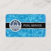 Carte De Visite Gardien de piscines à la surface de l'eau (Devant)