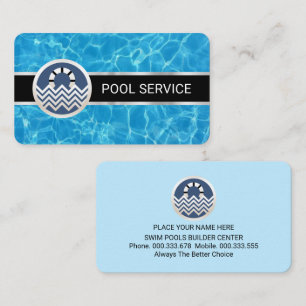 Carte De Visite Gardien de piscines à la surface de l'eau