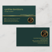 Carte De Visite Gardien de sécurité de la ligne Gold d'Emerald Gre (Devant / Derrière)