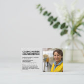 Carte De Visite Gardien souriant | Services domestiques (Debout devant)