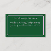 Carte de visite Gardner (Dos)