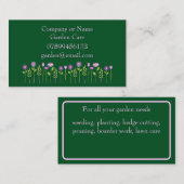 Carte de visite Gardner (Devant / Derrière)