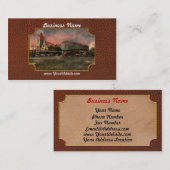 Carte De Visite Gare - NY Central Railroad depot 1905 (Devant / Derrière)